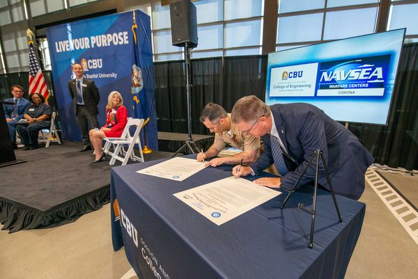 California Baptist University and Naval Surface Warfare Center extend educational partnership