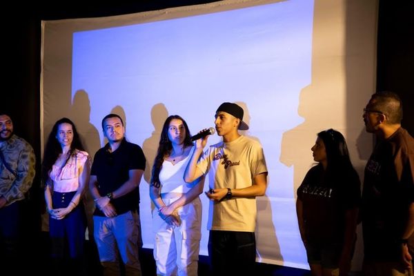 The Casa Blanca community shows up big for a locally-made movie trailer premiere