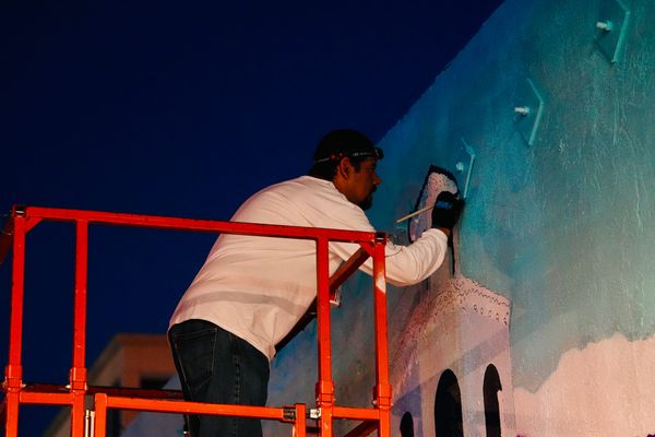Riverside's Best Muralists Tackle Concurrent Downtown Projects