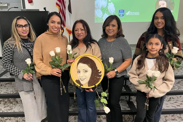 Riverside Woman's Portrait to Ride Rose Parade Float for Organ Donation Gift