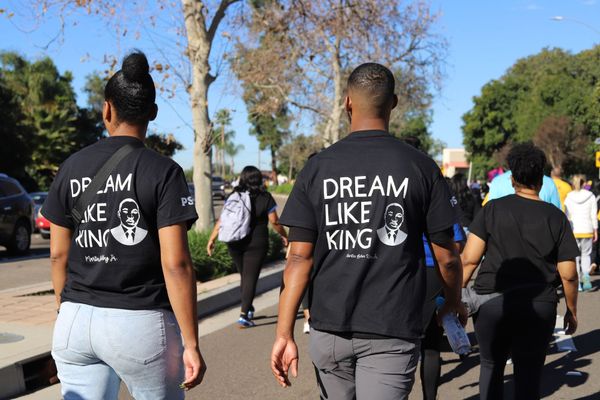 Riverside Families March to Teach King's Legacy