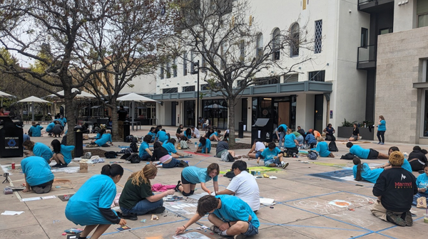 Chalk Artists Want RUSD Students to Feel 'Brave About Trying' at Downtown Chalk Day