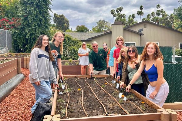 Poly High Dedicates New Campus Garden After Six Years of Plastic Pots and Pavement