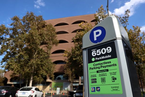 A parking meter outside City Hall