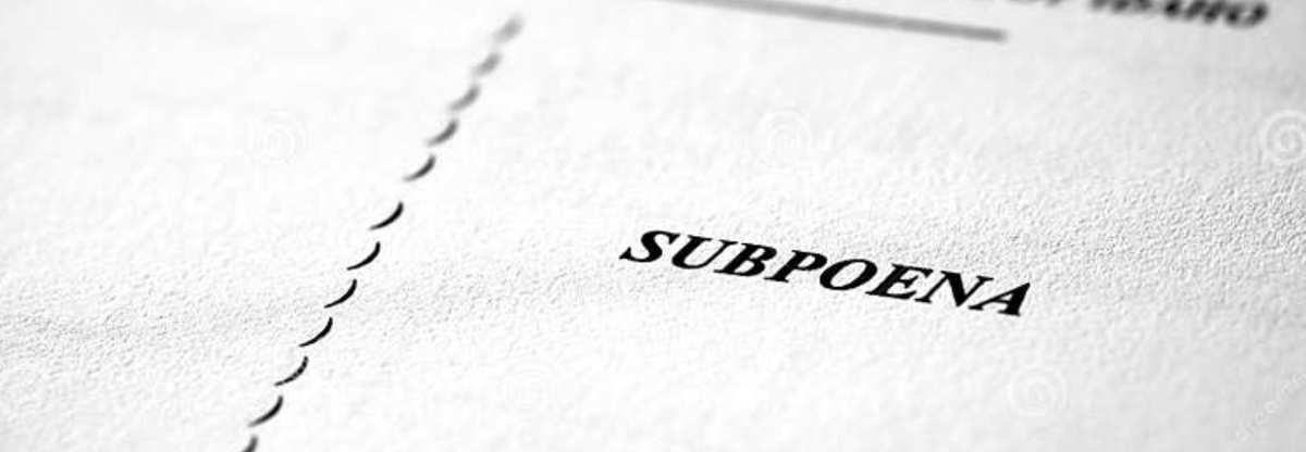 DHS and Subpoenas (video)