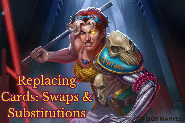 Replacing Cards and Finding Substitutions in Deck-building