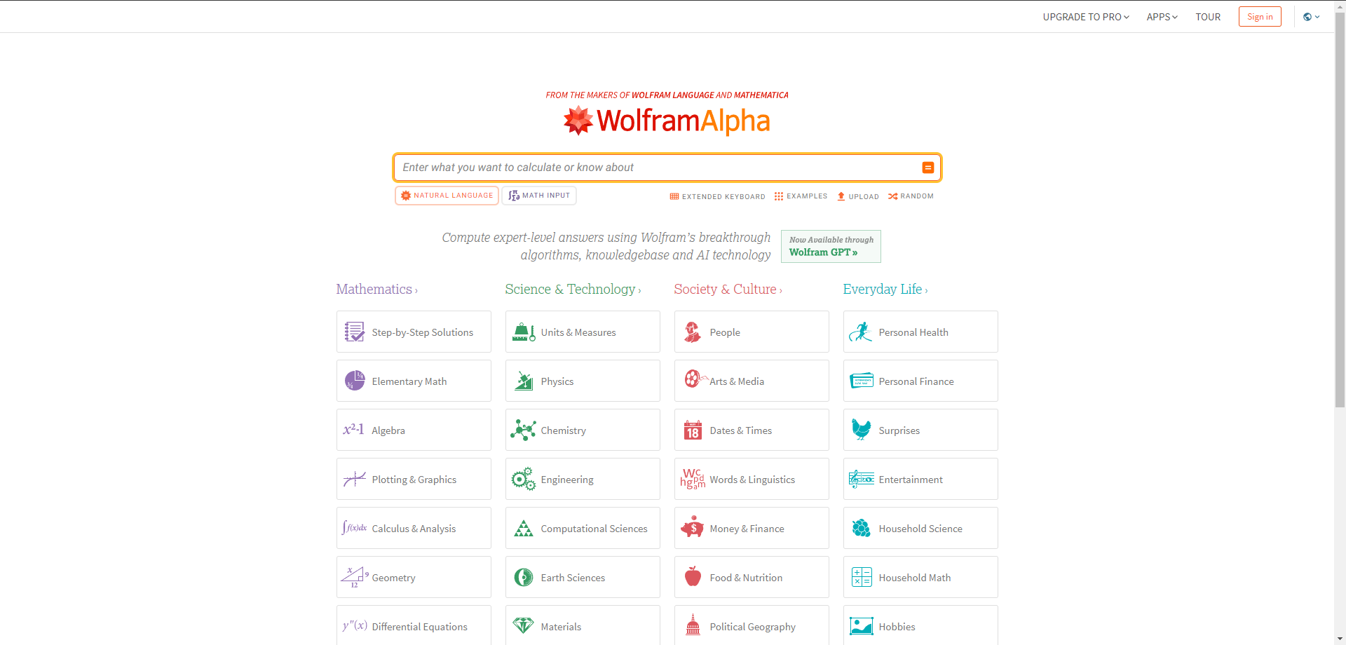 WolframAlpha 