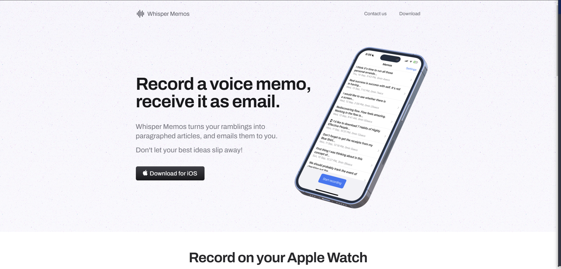 Whisper Memos