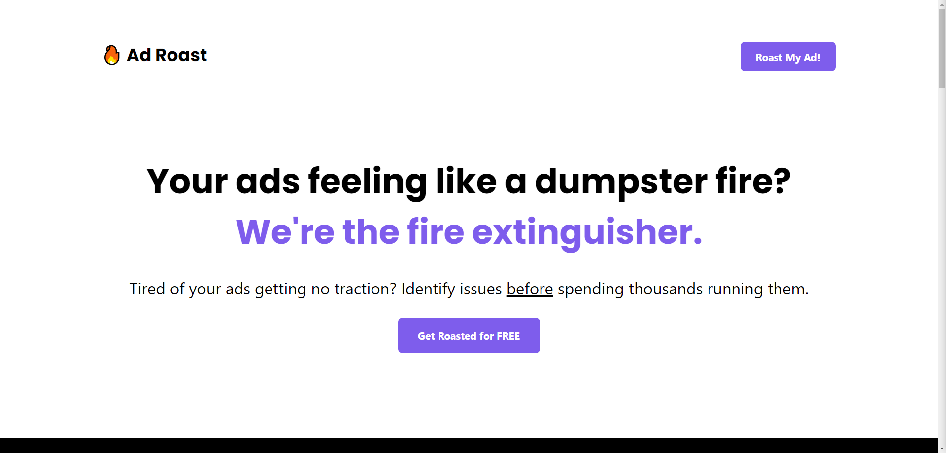 Ad Roast 