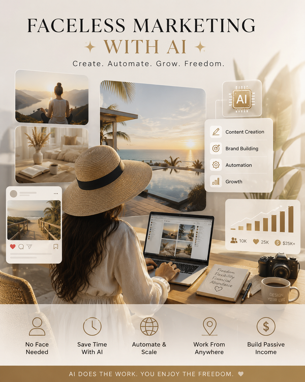 Faceless Marketing With AI - How to Build an Online Business Without Ever Showing Your Face