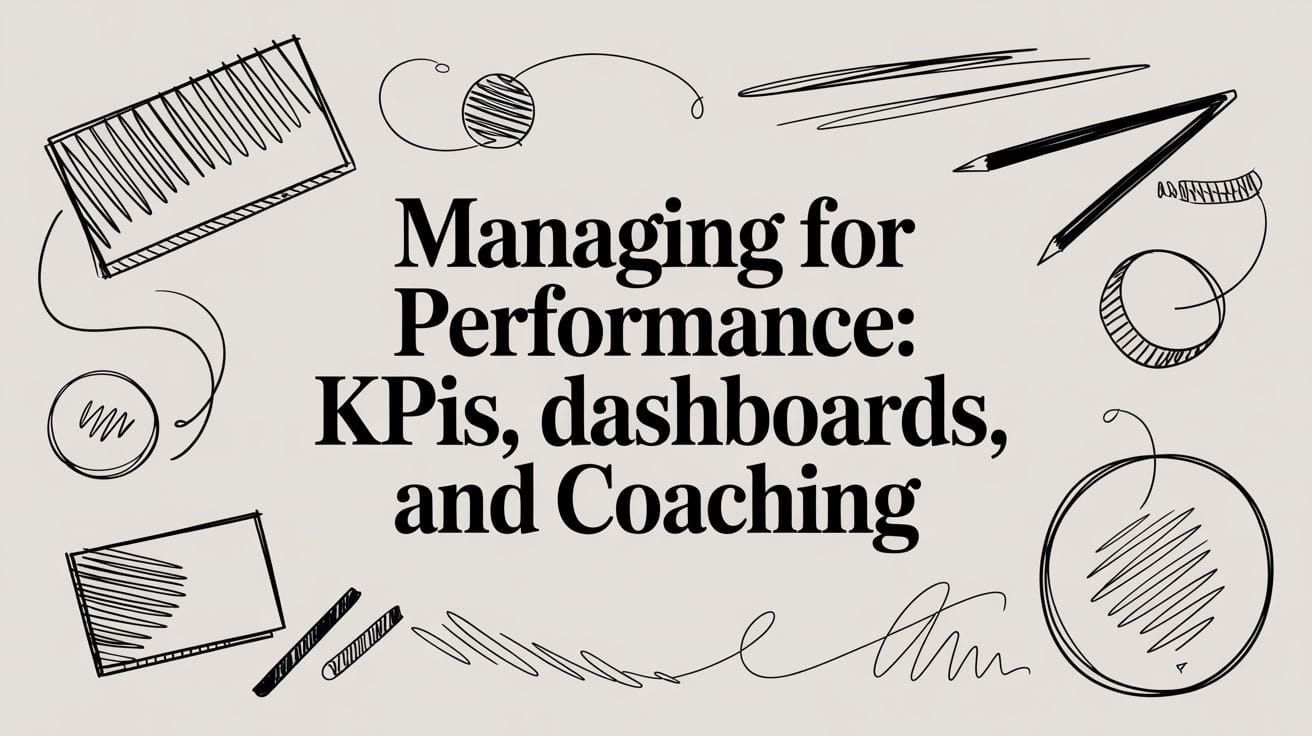 Managing for Performance: KPIs, Dashboards, and Coaching