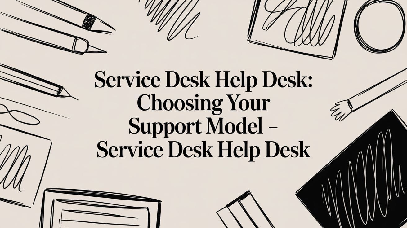 Service Desk Help Desk: Choosing Your Support Model - service desk help desk Post image