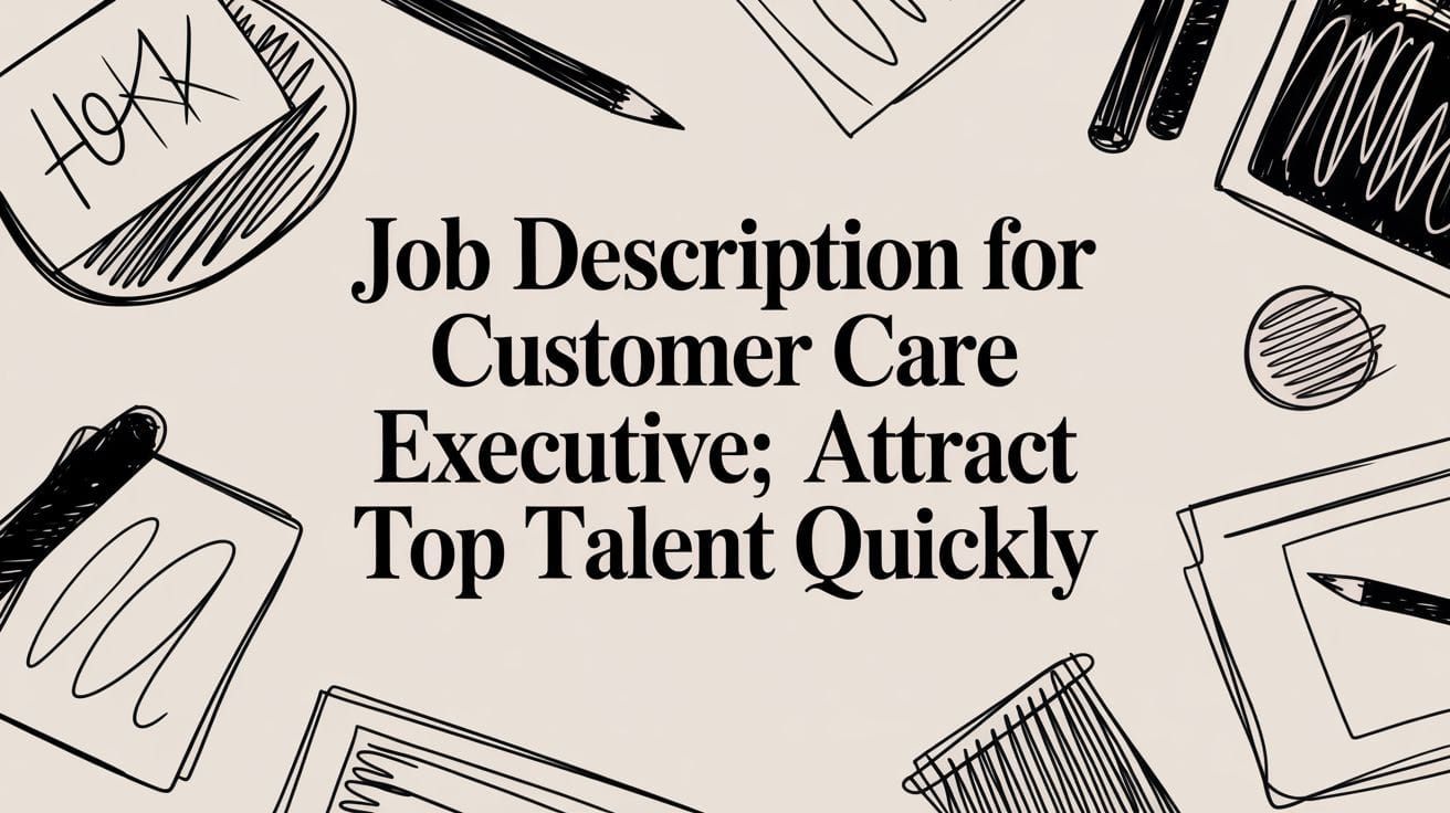 Job Description for Customer Care Executive: Attract Top Talent Quickly Post image