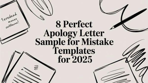 8 Perfect Apology Letter Sample for Mistake Templates for 2025