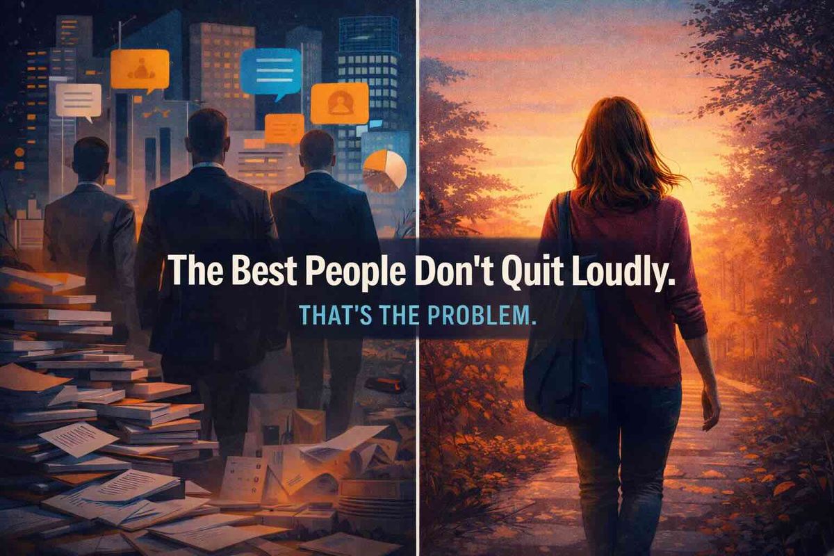 The Best People Don't Quit Loudly. That's the Problem.