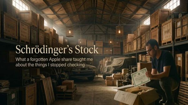Schrödinger's Stock - What a forgotten Apple share taught me about the things I stopped checking.