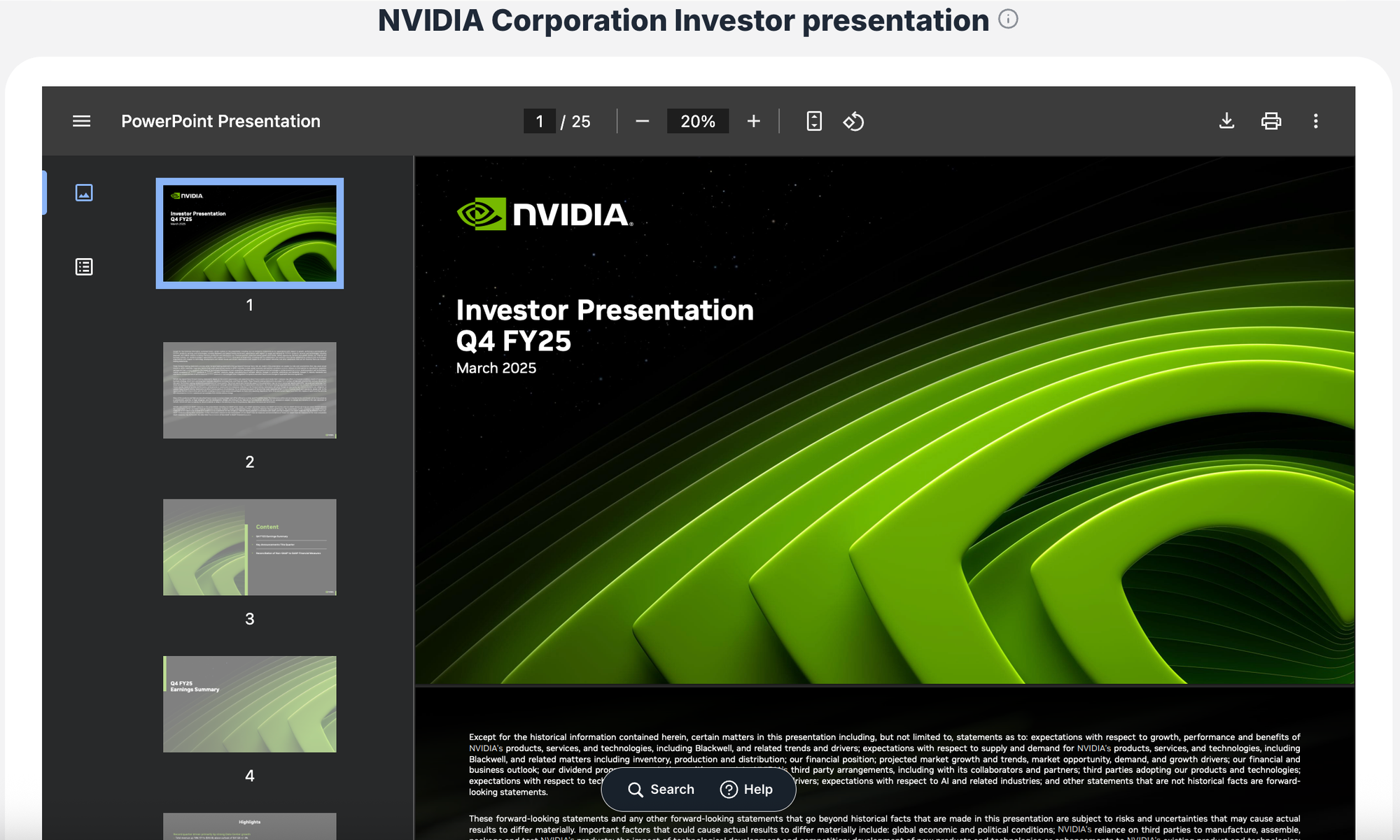 Investor presentations - valuesense.io
