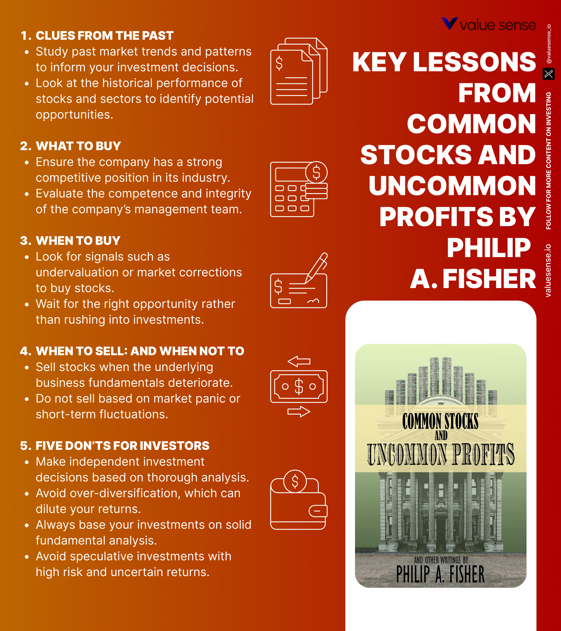 Common Stocks and Uncommon Profits and Other Writings Book Lessons