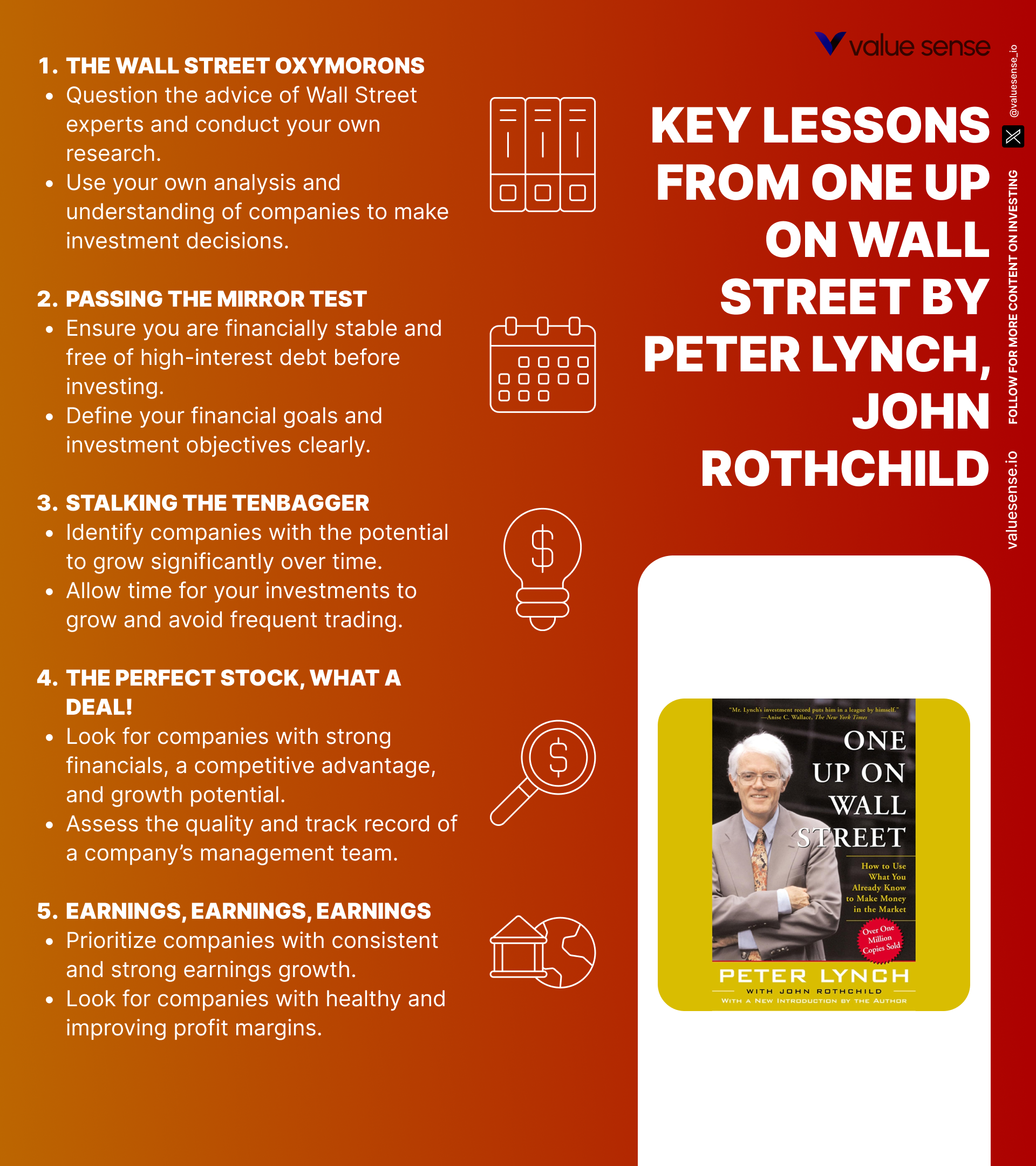 One Up On Wall Street Book Lessons