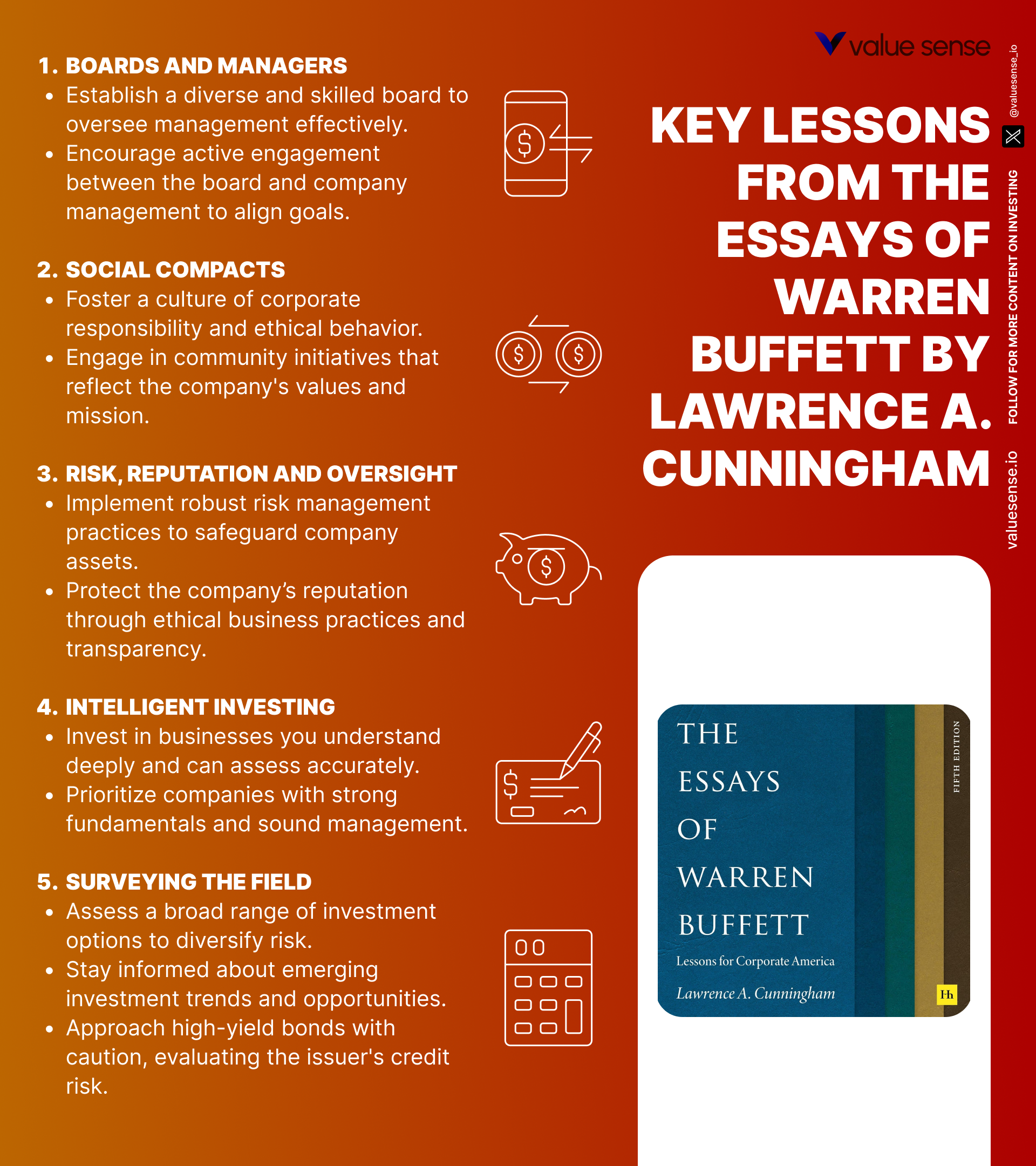 The Essays of Warren Buffett Book Lessons