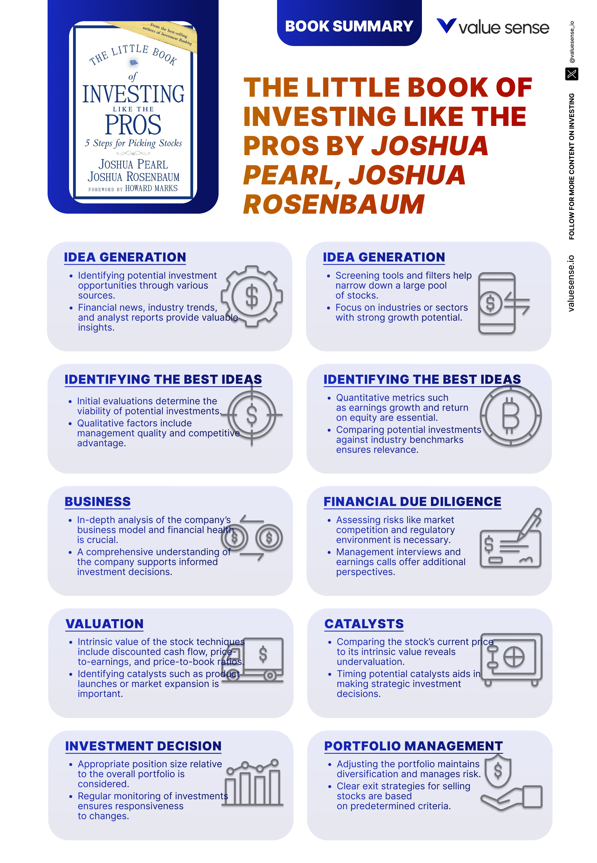 Quick Tips from The Little Book of Investing Like the Pros