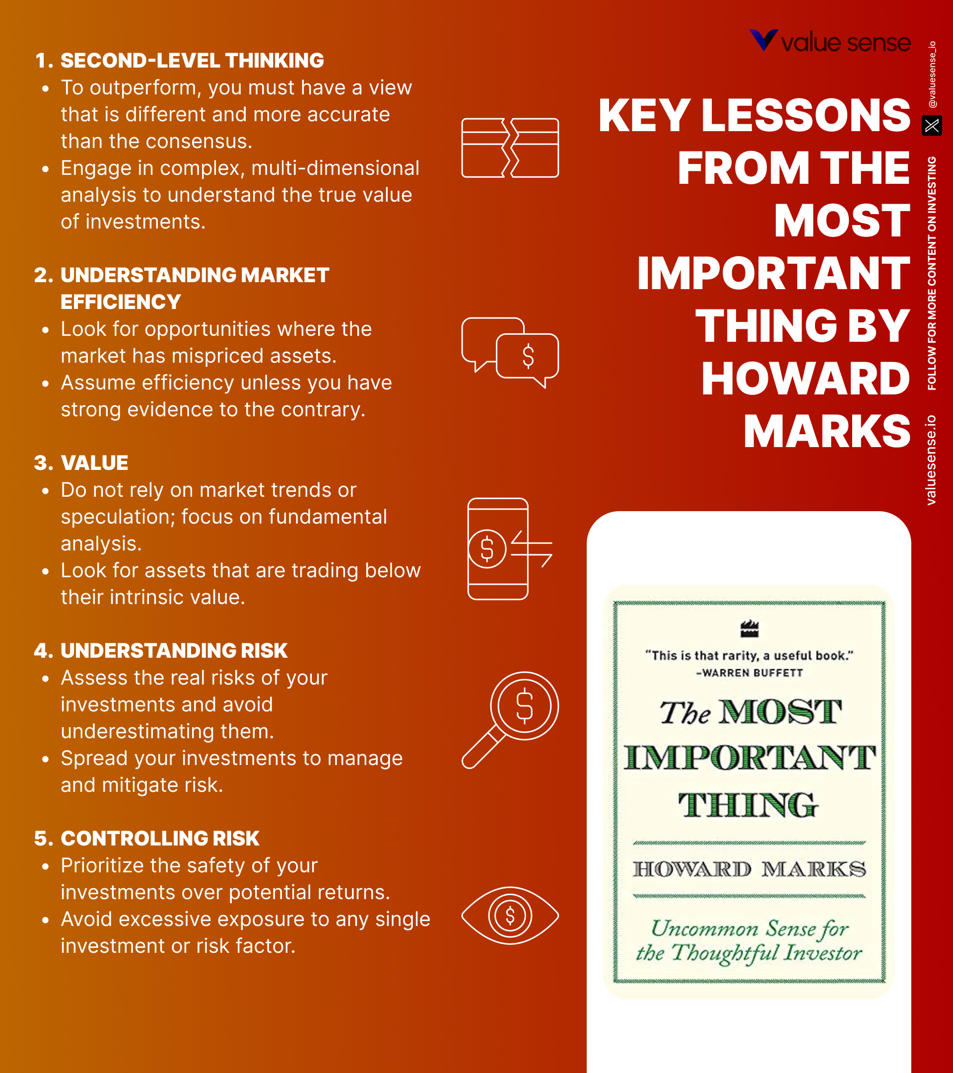 The Most Important Thing The Most Important Thing Book Lessons