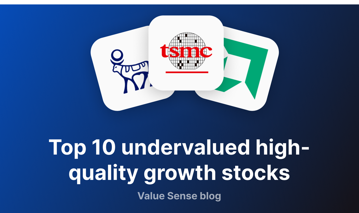 Top 10 undervalued high-quality growth stocks