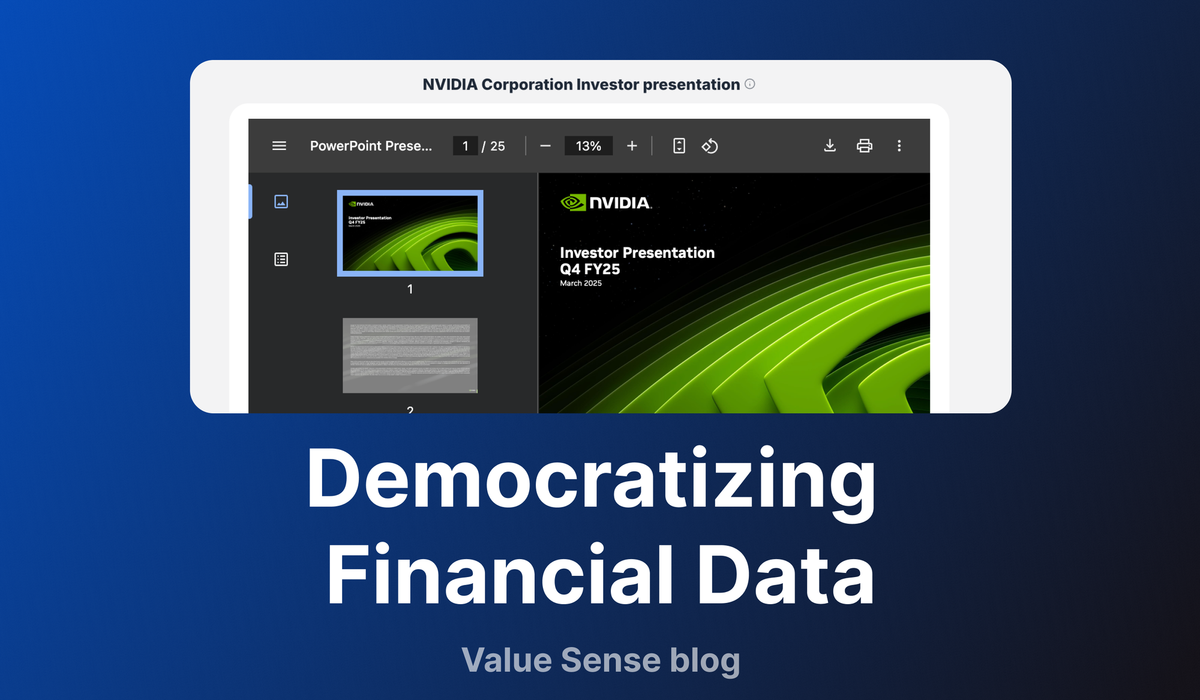 Democratizing Financial Data: How Value Sense is Changing the Game for Investors in the AI Era