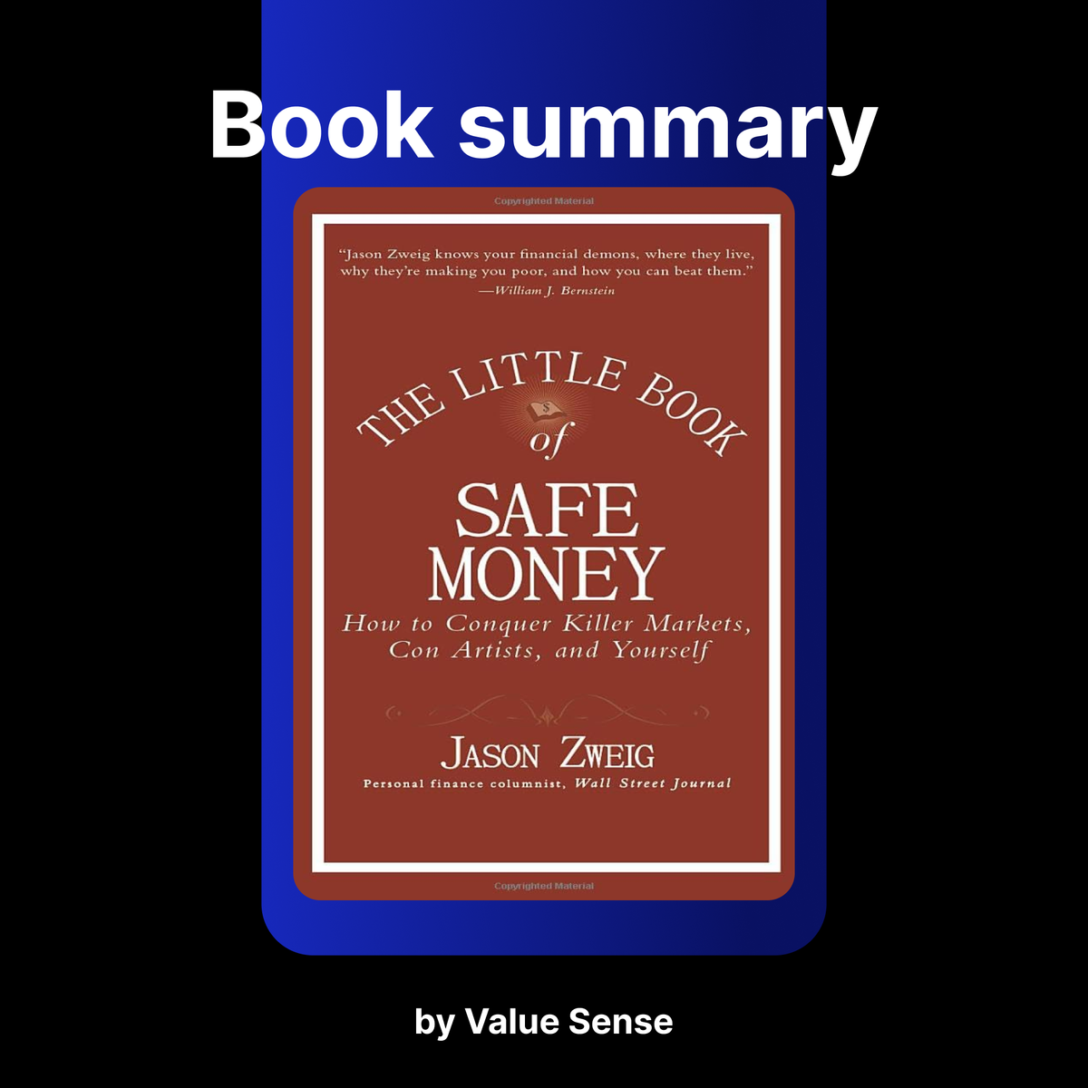 The Little Book of Safe Money by Jason Zweig