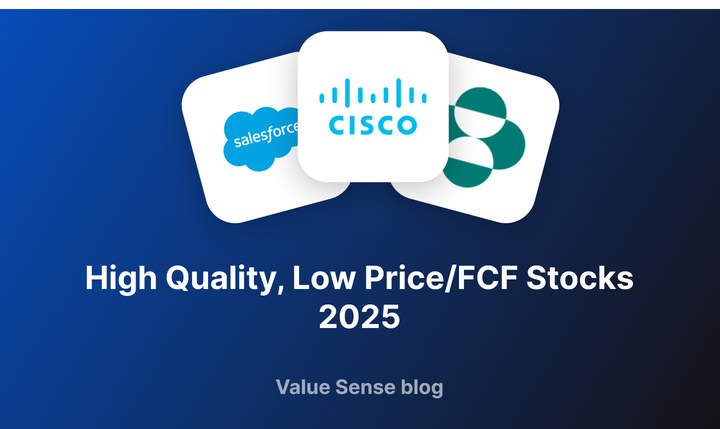 High Quality, Low Price/FCF Stocks