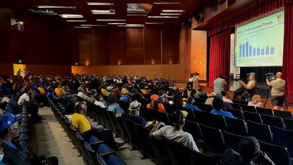 At Landry meeting, superintendent says no decision made as alumni press district to keep school open