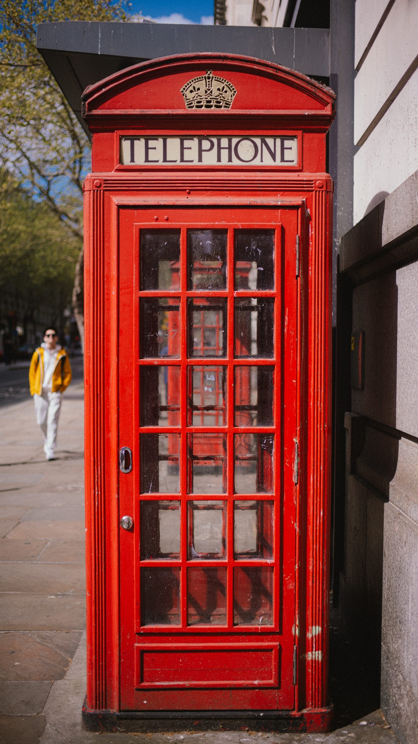 A red telephone box