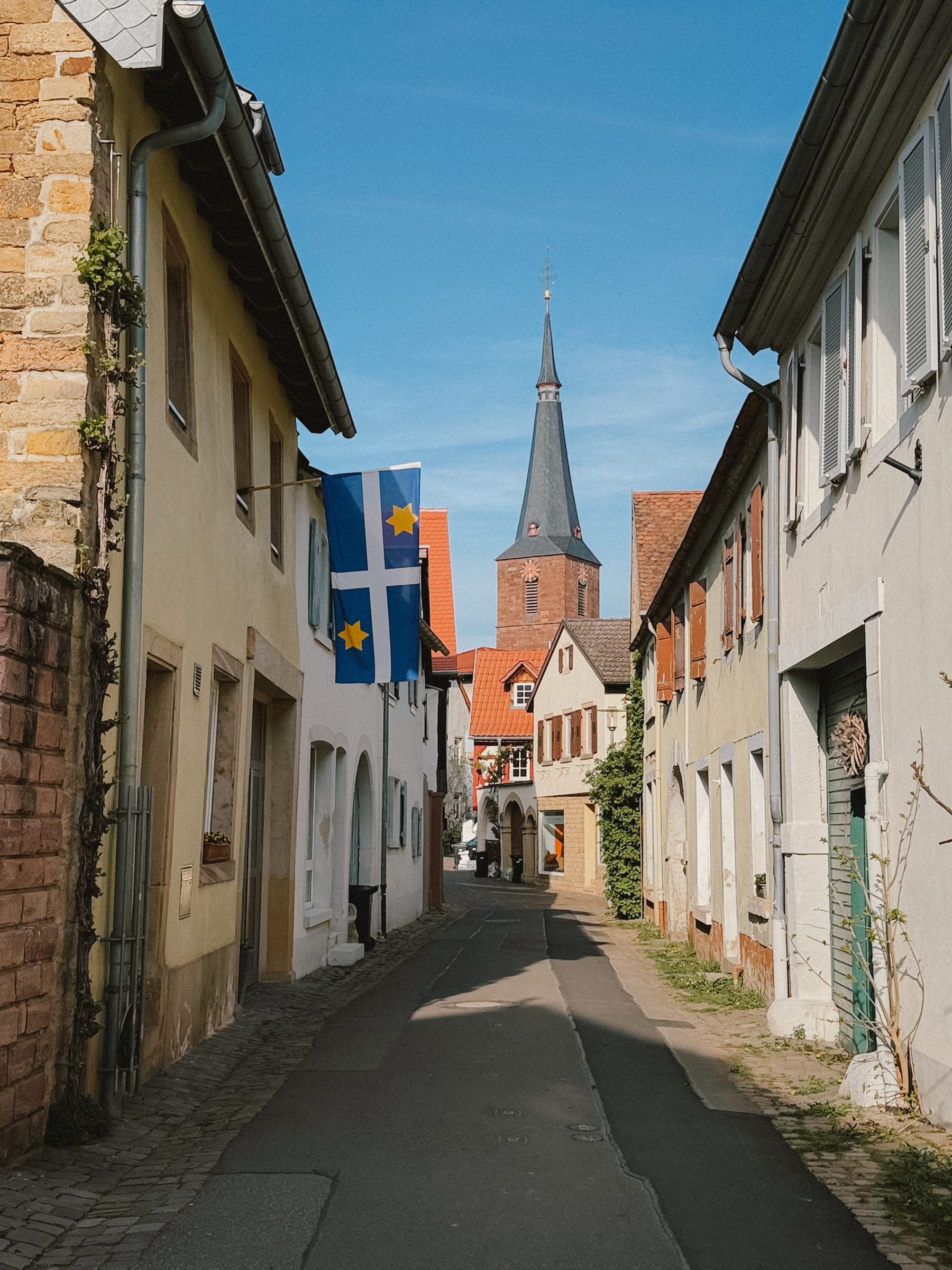 A lane toward the church