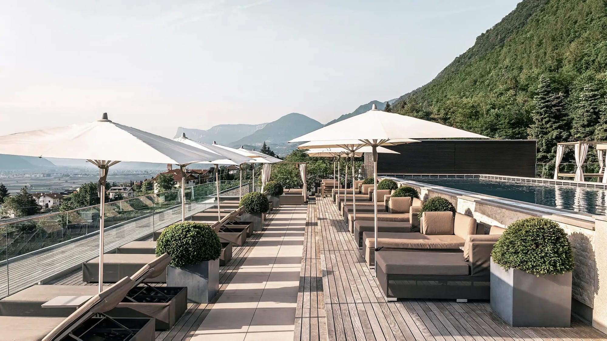 A rooftop terrace