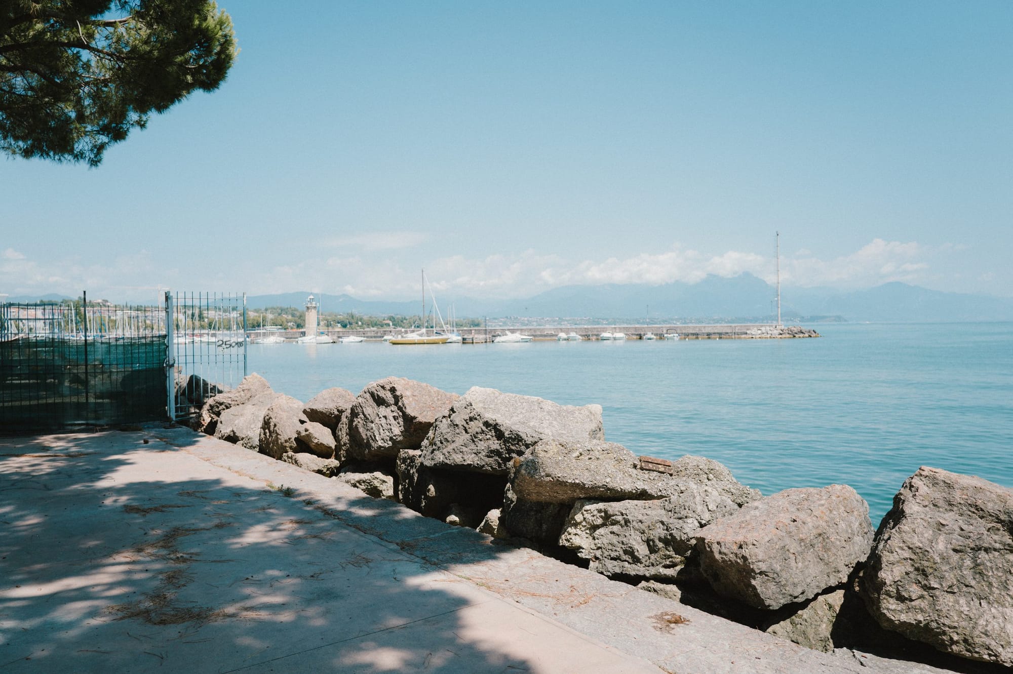 Rocks along the lakeshore