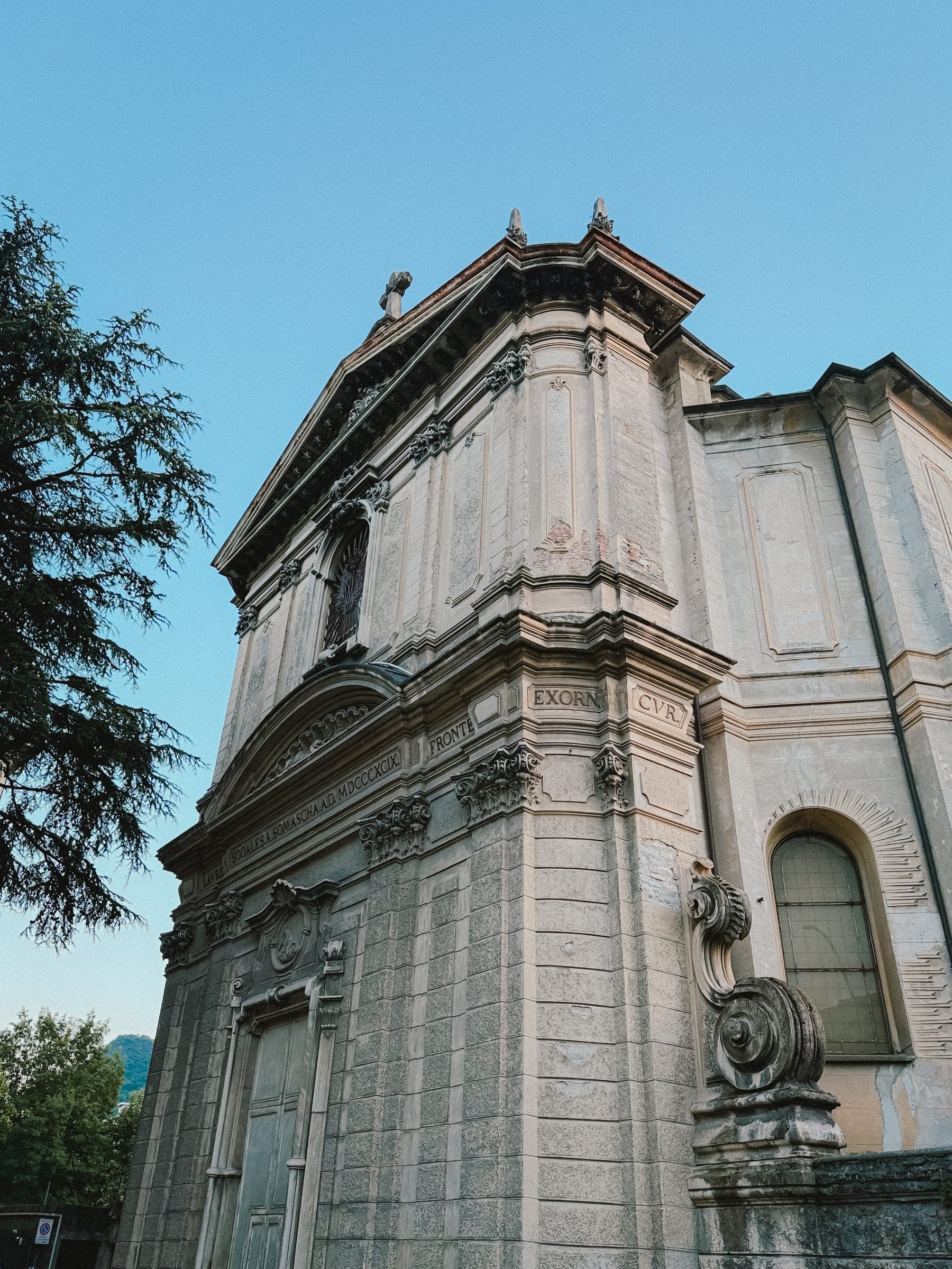 A church facade