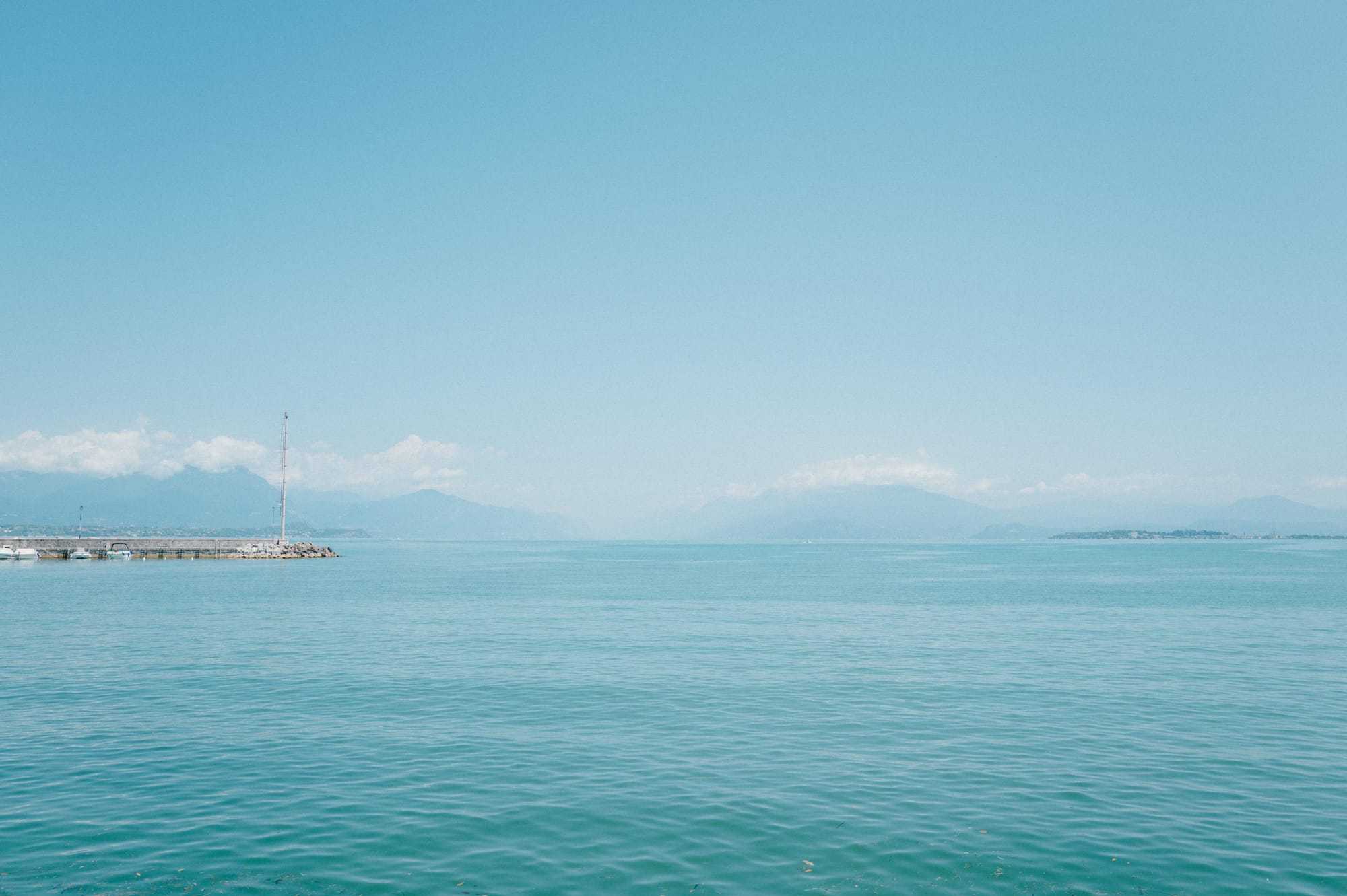 The lake to the horizon