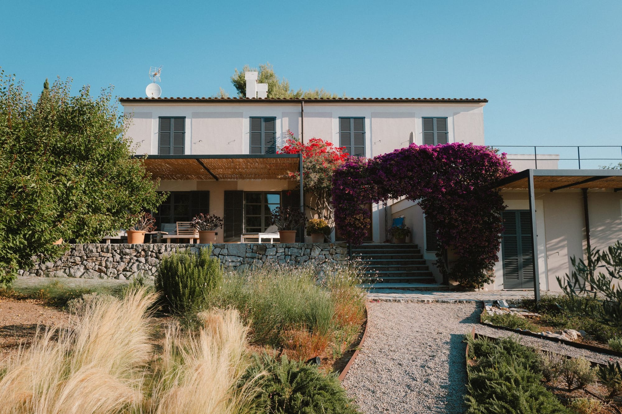 A finca and its garden