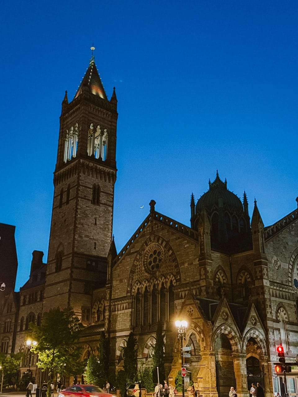 Old South Church at dusk