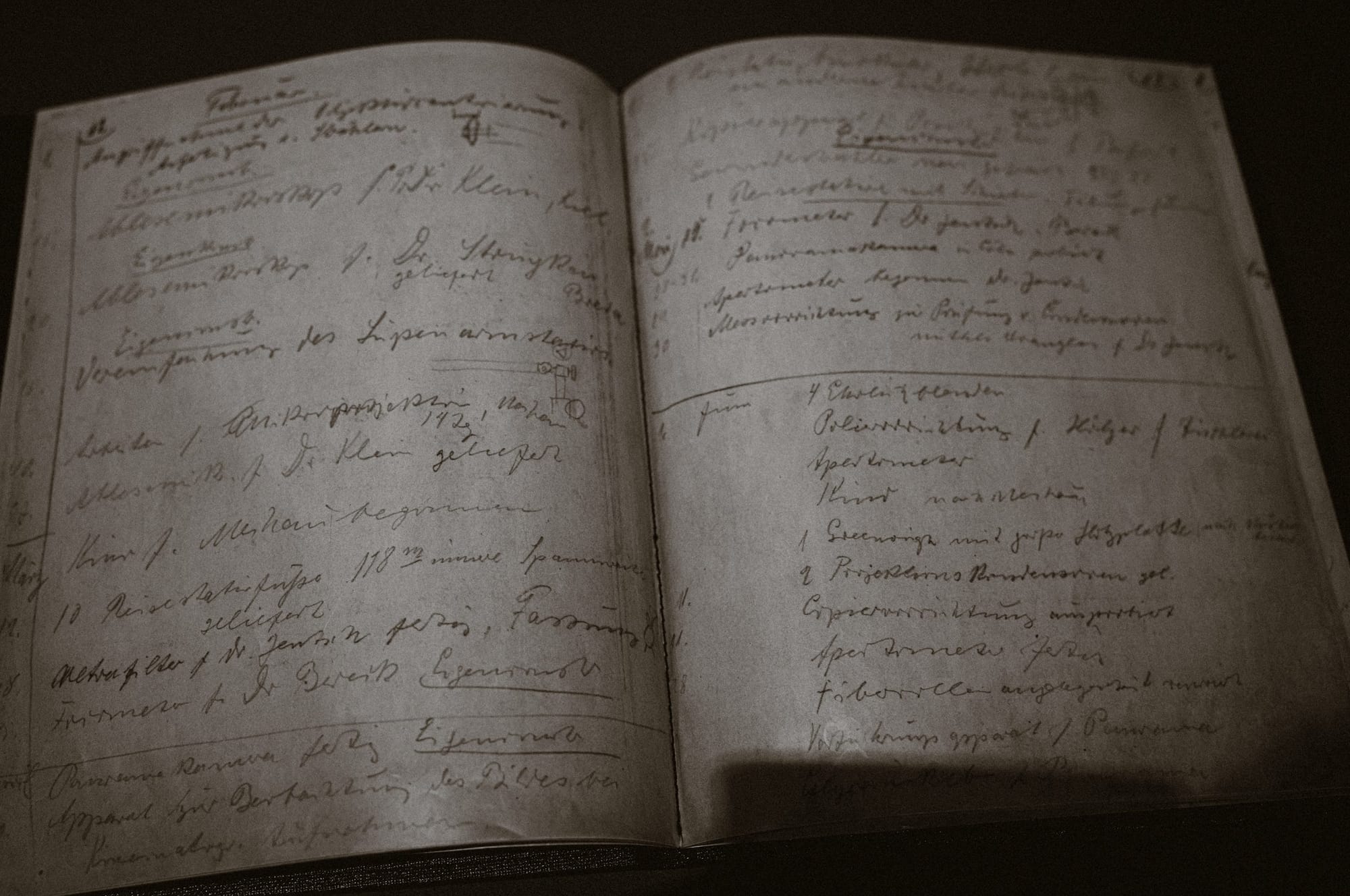 A handwritten ledger