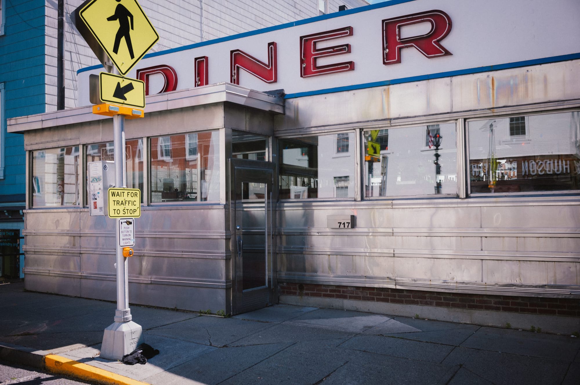 A chrome diner