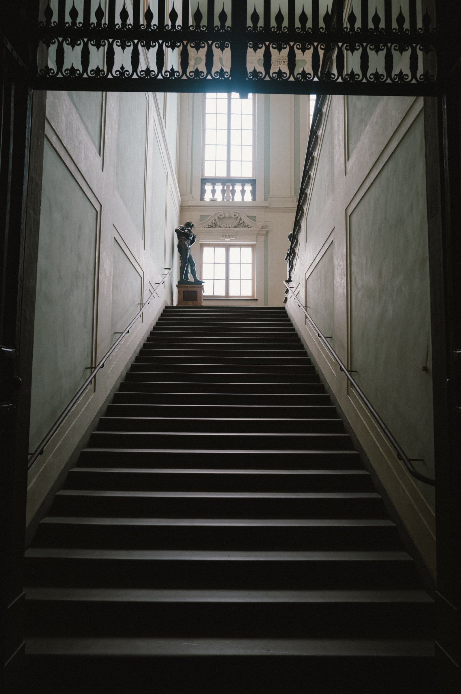 A staircase in the Uffizi