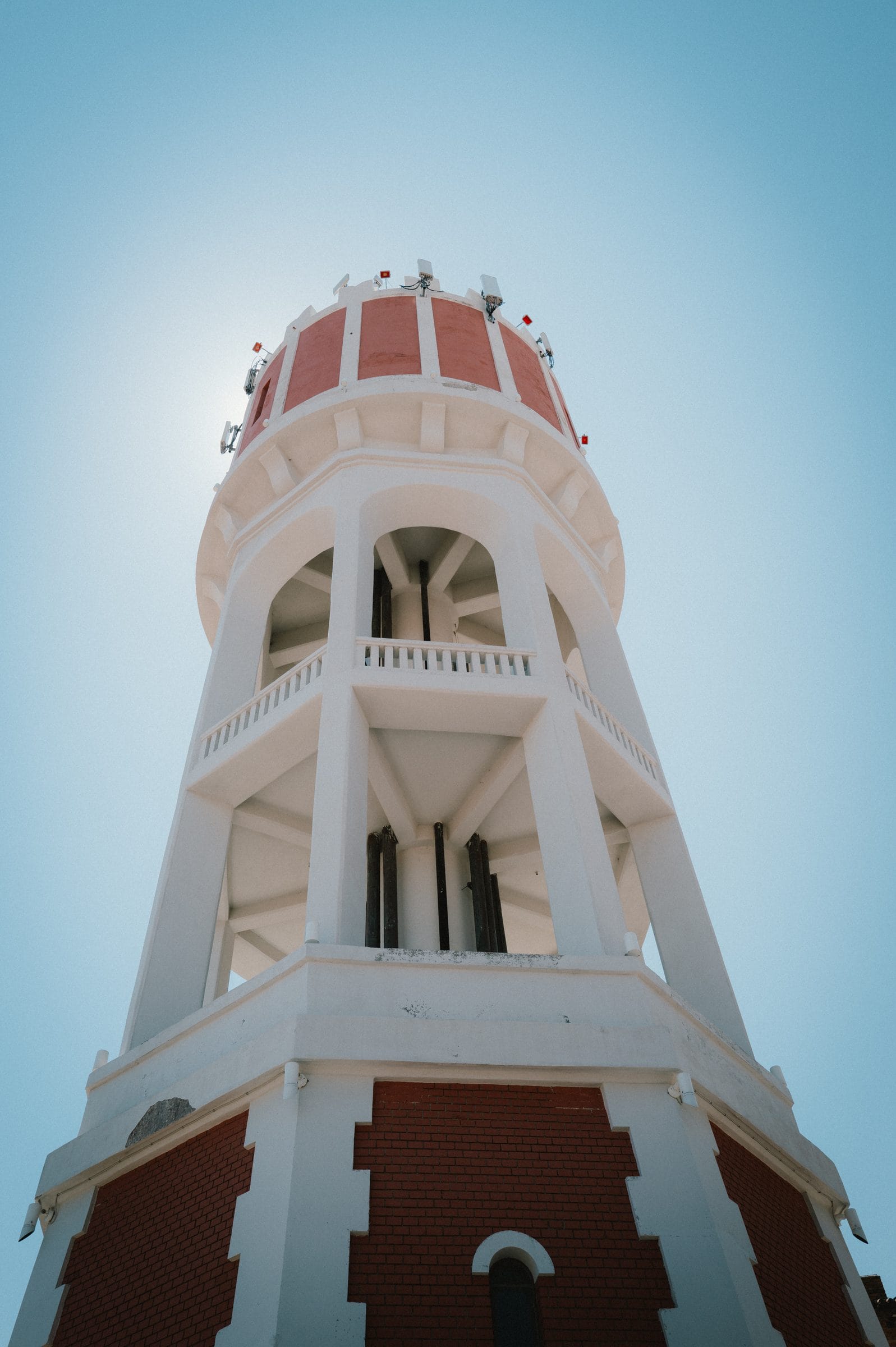 A tower against the sky