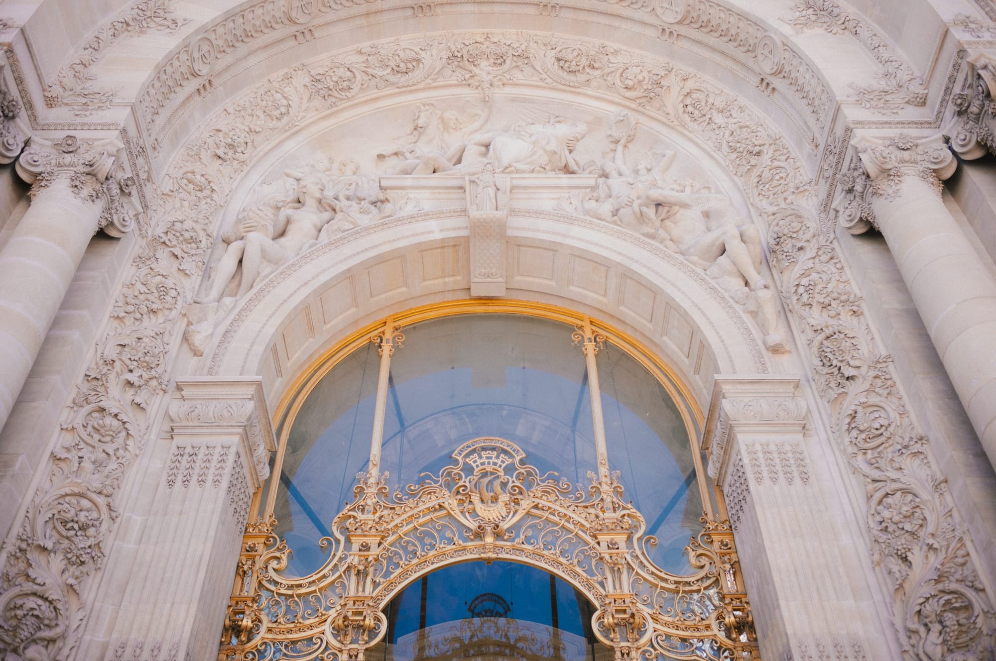 A gilded gate.