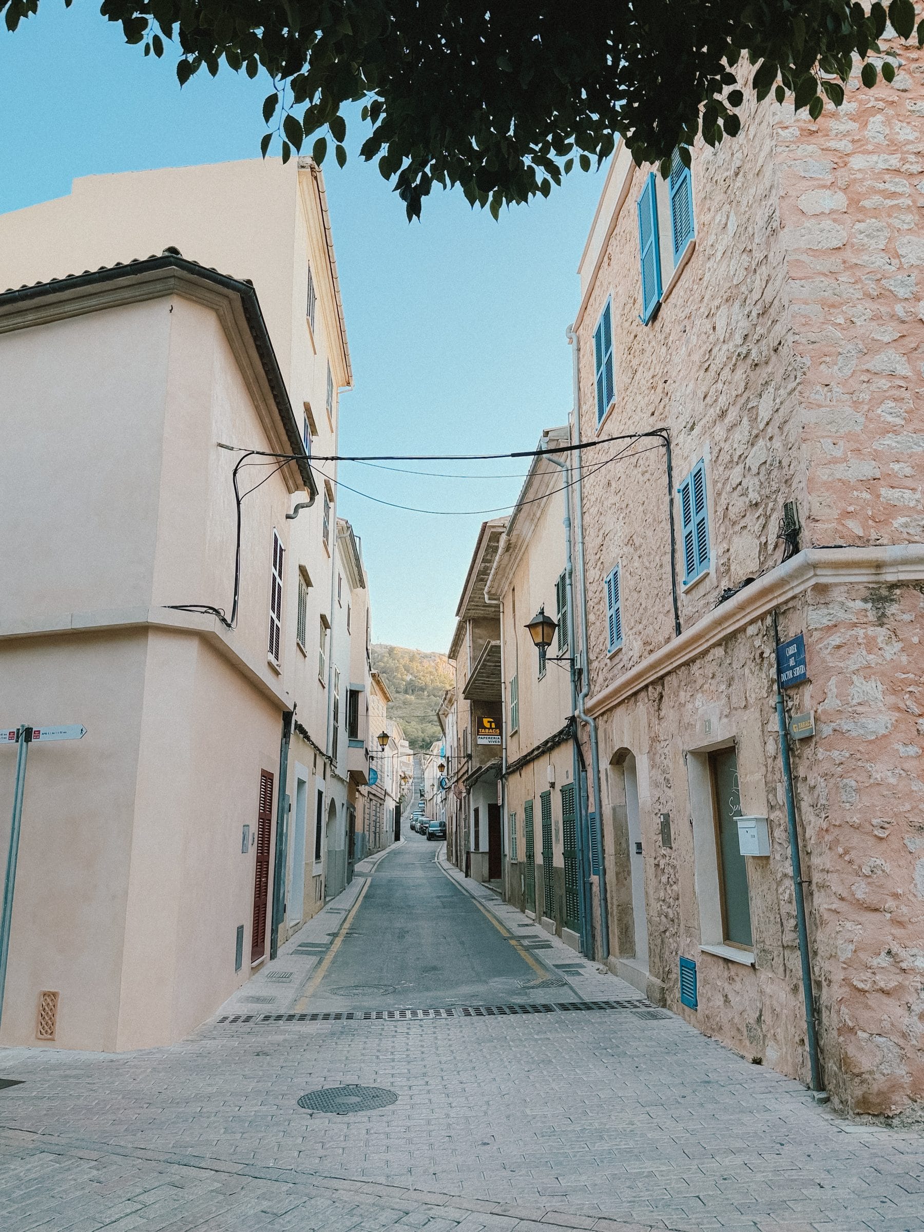 A narrow village street