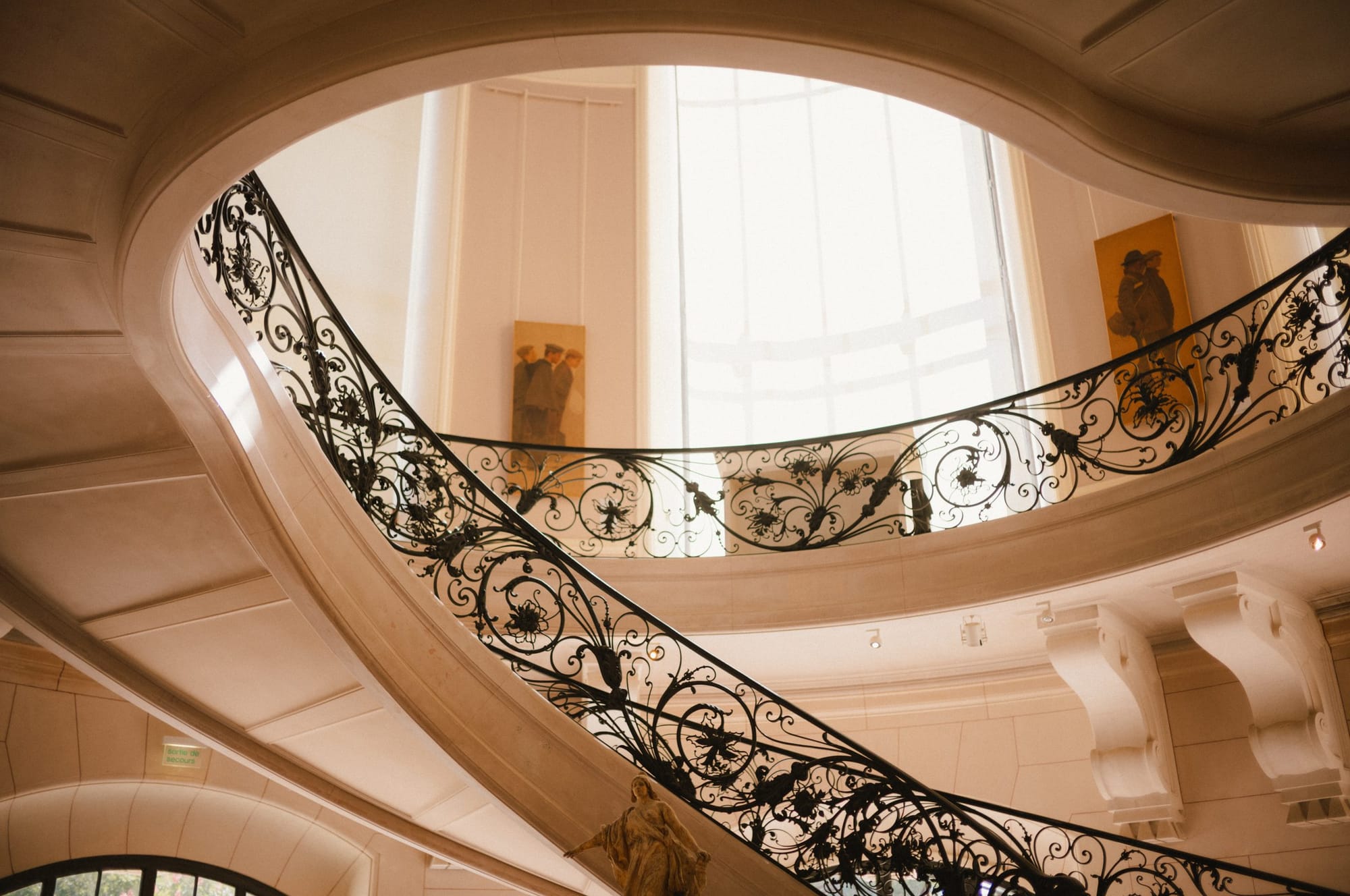 The staircase.