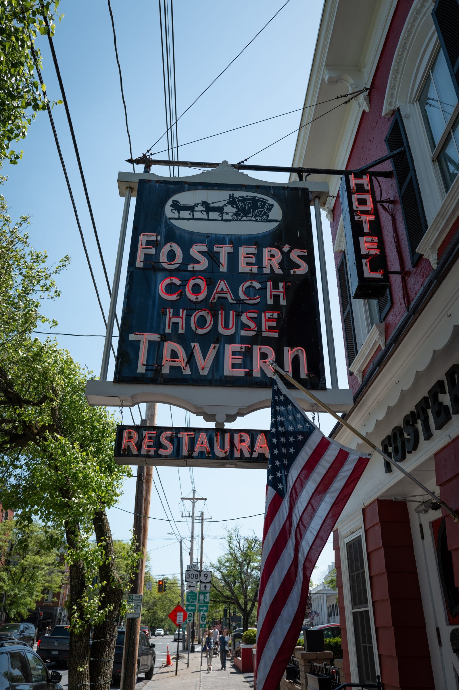 The Foster’s Coach House Tavern sign