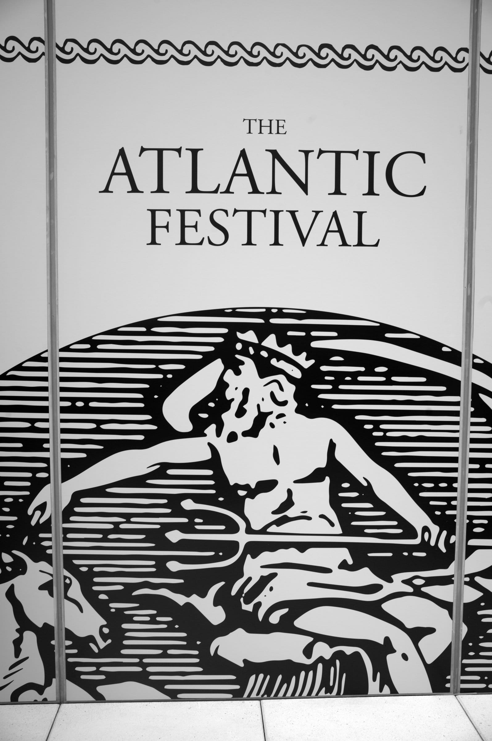 The festival banner.