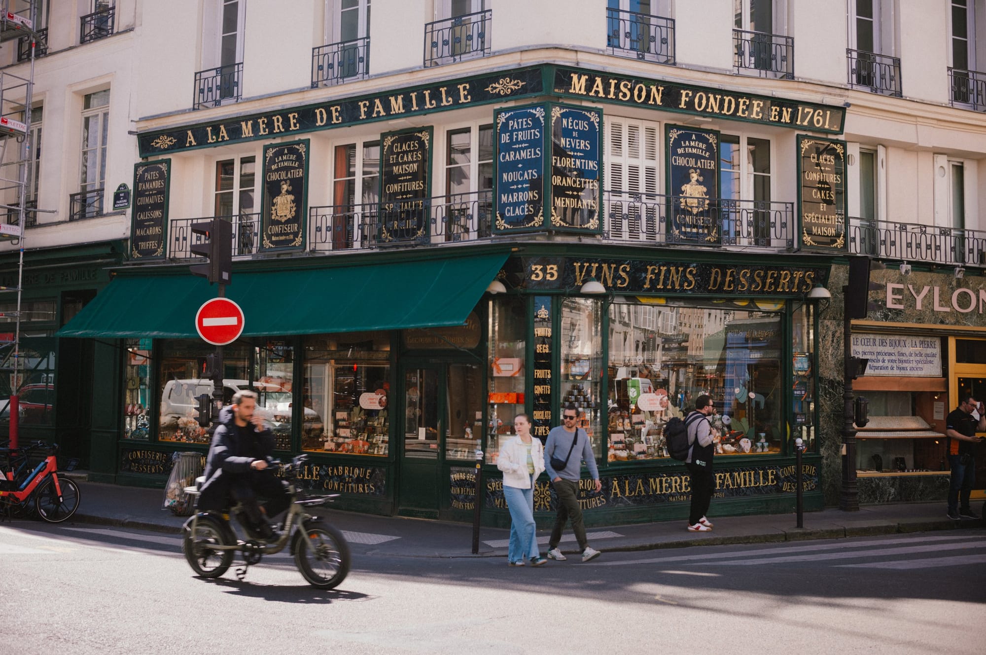 The bistro on the corner.