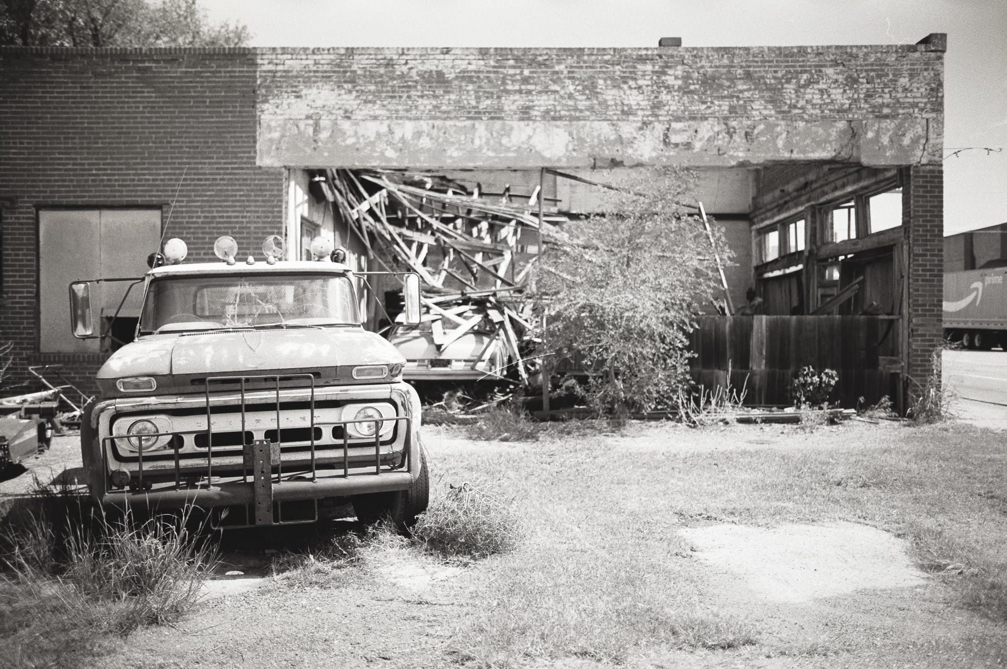 A junk yard in the sun.